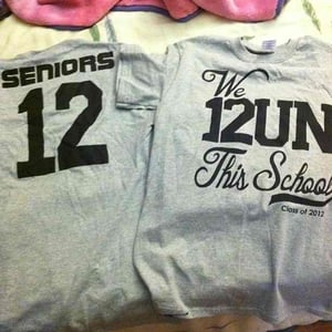 Image of WE 12UN THIS SCHOOL. (CLASS OF 2012 SENIOR SHIRTS)