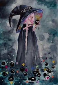 Image 1 of The Witch With The Susuwatari Inktober Day 12