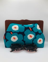 Image 5 of Blue Bold Floral Clutch