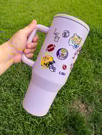 Image 3 of 40oz stainless steel Louisiana Tumbler