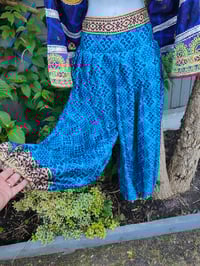 Image 7 of Milan hareem trousers with matching head scarf - Blue upto 14 uk