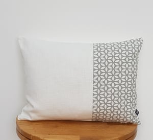 Image of Handmade Colour Blocking Patchwork Cushion 