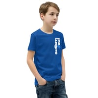 Image 6 of Youth Short Sleeve T-Shirt cell phone on back 