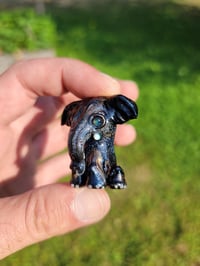 Image 1 of Matalic Blue Baby Elephant Pendant