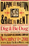 Image of Hatch Show Poster celebrating 'Dig & Be Dug' Release