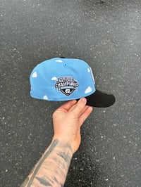 Image 2 of PARTLY CLOUDY TRI TONE UNC TARHEELS CUSTOM FITTED CAP