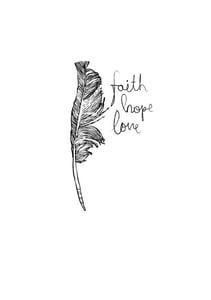 Image of Faith Hope Love print
