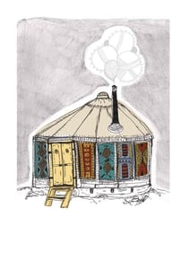 Image of Yurt print