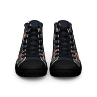 Image 10 of Grunge Goth Style Cottagecore Moth Men’s high top canvas shoes