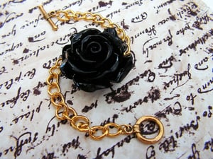 Image of black rose bracelet