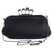Image of SKULL FOUR FINGER RING CLUTCH BAG