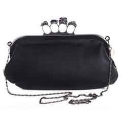 Image of SKULL FOUR FINGER RING CLUTCH BAG
