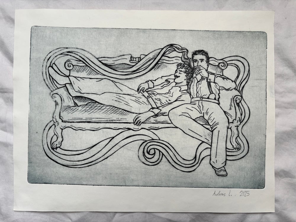 Image of Tender is the Night (intaglio print)