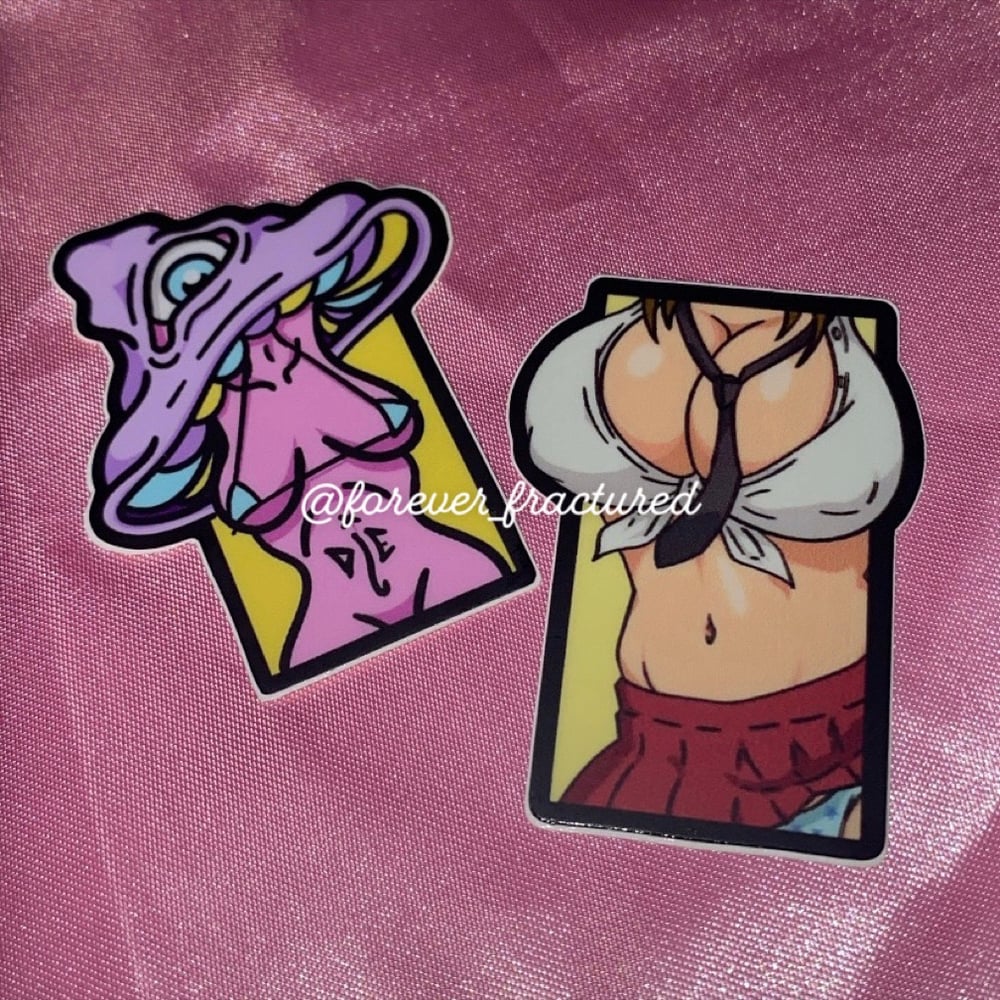 Image of Mini Stickers Shroom Baddie x Schoolgirl Baddie