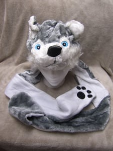 Image of Long Husky Hat w/Mittens