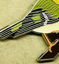 Image 3 of Firecrest - November 2021 - UK Birding Pins - Enamel Pin Badge