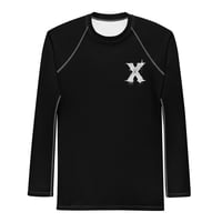 Image 1 of Men's X black Rash Guard Long Sleeve