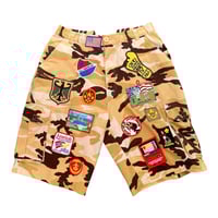 Image 1 of Patchwork shorts Sz 34 