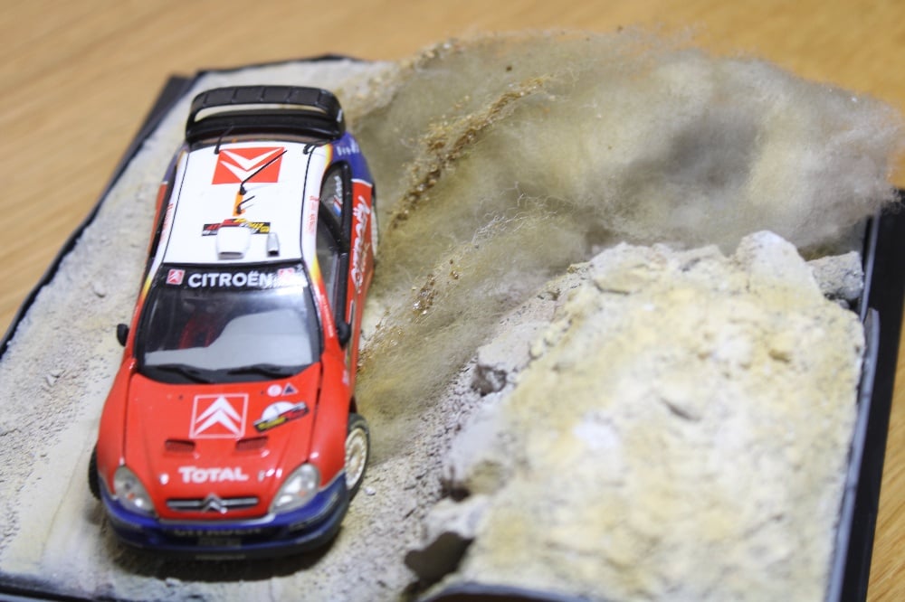 Image of Rally Diorama 1/43 scale Loeb Cyprus Citroen Xsara Art Piece WRC