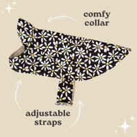 Image 2 of Black Daisy / Black Puffer Coat