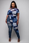Denim Mesh Shirt