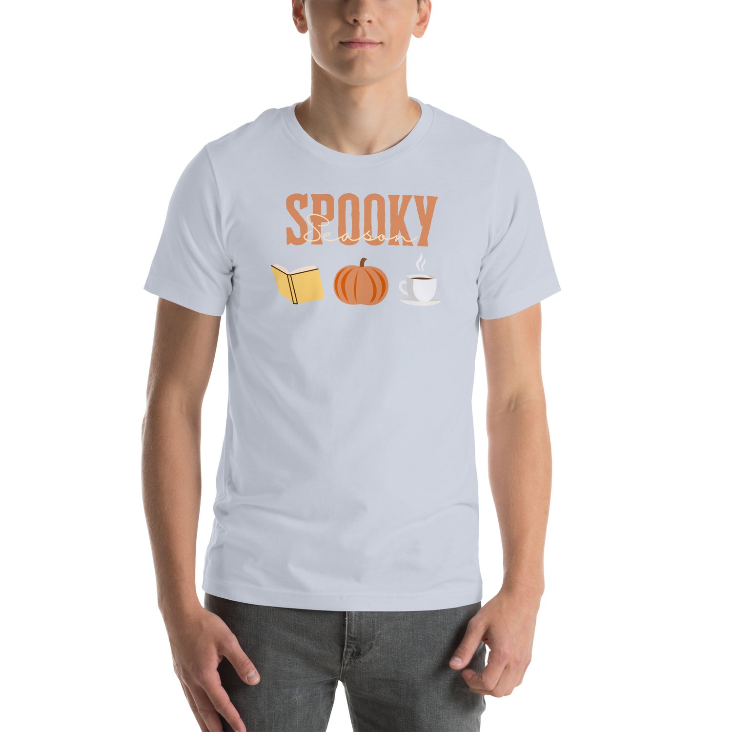 Image of Spooky season pumpkin book tea Unisex t-shirt