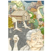 Baba Yaga Greetings Card