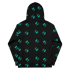 Turquoise Skull Hoodie in black Image 2