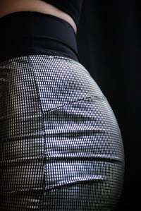Image 3 of TYRA skirt, silver disco 