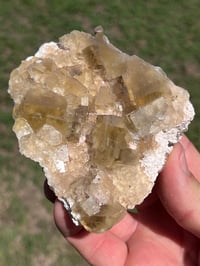 Image 4 of Yellow Cubic Fluorite & Barite Specimen #2508
