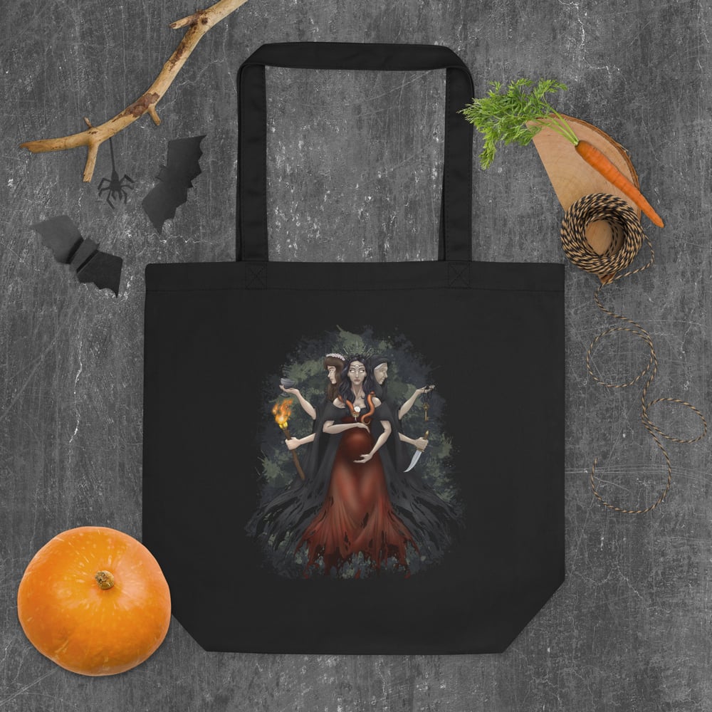 Triple Goddess Fair Skin Variant Tote Bag