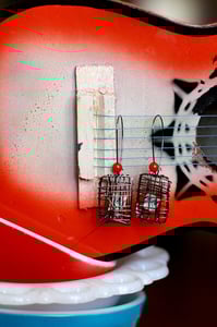 Image of Bird Nest Earrings-Map