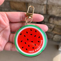 Free Palestine Watermelon Keychain 