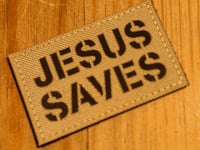 Image 1 of JESUS SAVES ~ Velcro Patch