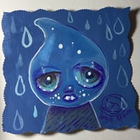 Image 1 of Raindrop Girl In A Downpour 