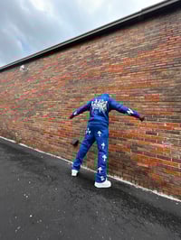 Image 4 of BLUE RHINESTONE KW TRACKSUIT