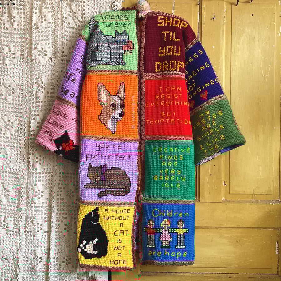 Image of Chihuahua Love Letter Granny Sweater
