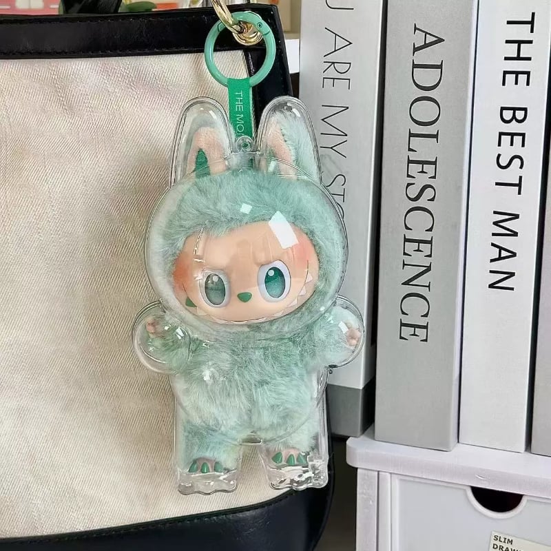 Image of Labubu V3 Third Generation Cloth Transparent Protective Shell Accessories Standing Protective Cover 