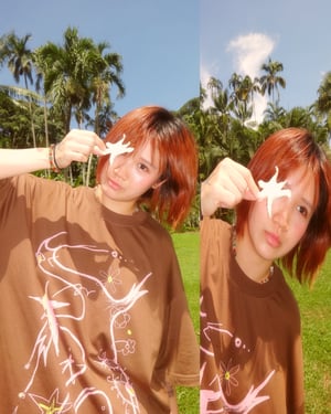 Brown Abstract Mister Man Shirt