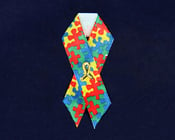 Image of Autism Puzzle Piece - Awareness Ribbon