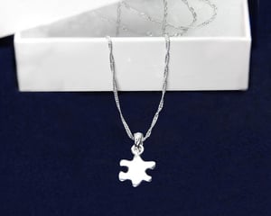 Image of Autism Puzzle Piece - Necklace