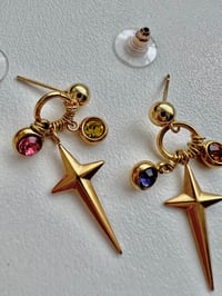 Image 1 of STAR GEM STUD EARRINGS 