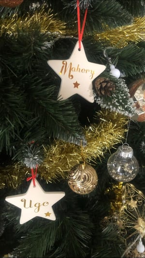 Image of Étoile de Noël personnalisée