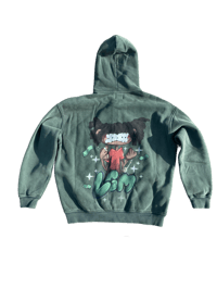 Image 3 of LGM Zip Up Hoodie - Green (Male)