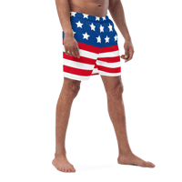 Image 3 of Swim Trunks (American Flag)