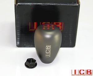 Image of USDM ICB Motorsport 5 Speed Tear-Drop Gunmetal Weighted Shift Knob - FREE SHIPPING