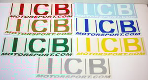 Image of ICB MOTORSPORT 9 Inch Decals Various Colors FREE SHIPPING