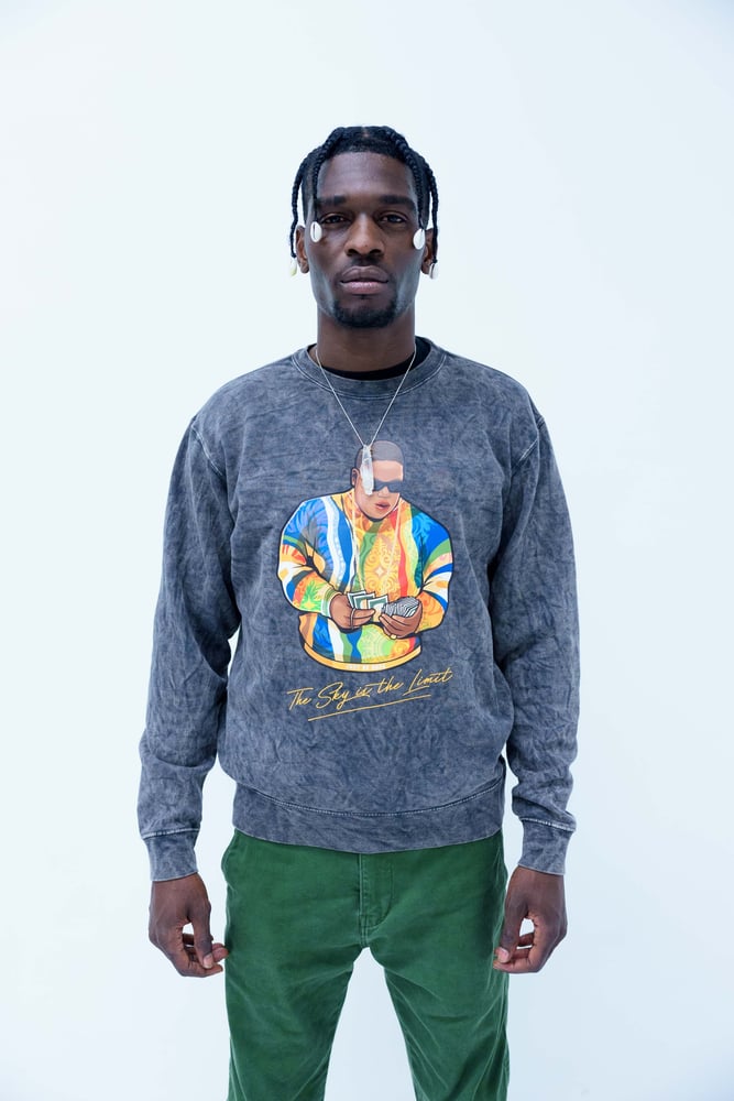 Image of Vintage Acid Wash Sky is the Limit crewneck 