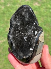 Image 2 of Septarian Nodule Polished Freeform With Calcite Inclusions| Madagascar #2894