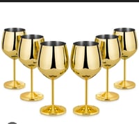 Image 2 of Stainless Steel Wine Glasses, 18oz Stainless Steel Wine 